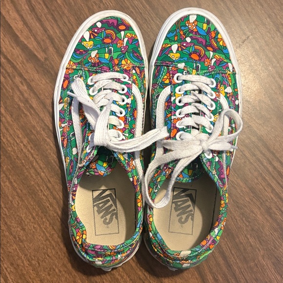 Vans Old Skool Tapered Mushroom Floral Shoes Men’s 7.5 Womens 9 Sneakers - Picture 4 of 8